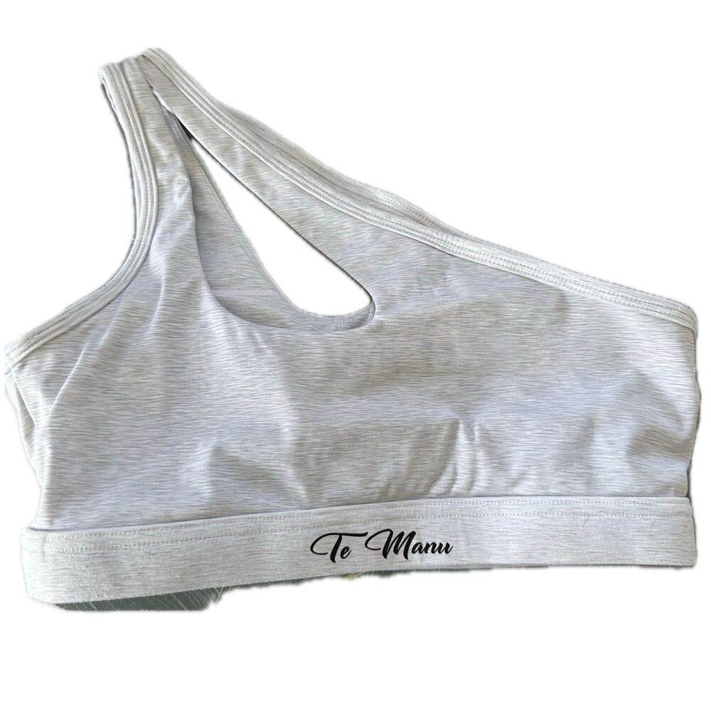 NWOT Te Manu Hawaiian Tribal Asymmetrical Cut Out Padded Sports Bra M - Picture 3 of 3